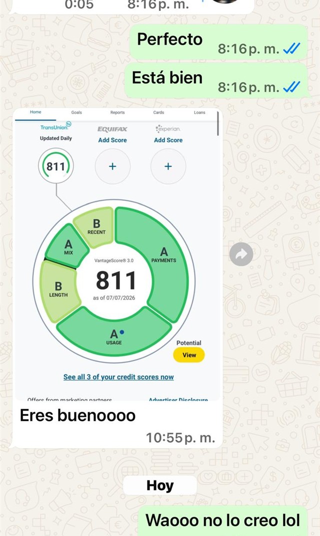 Captura real (WhatsApp): Eres buenoooo.